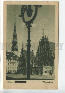 437394 Latvia Riga Rats Square Vintage postcard