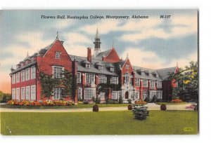 Montgomery Alabama AL Postcard 1946 Flowers Hall Huntingdon College