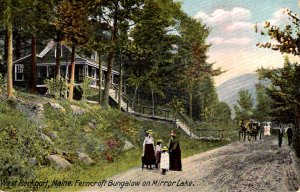 West Rockport, Maine - People by the Ferncroft Bungalow - c1908