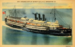 Detroit & Cleveland Navigation Co. (D&C) - Steamer City of Detroit III