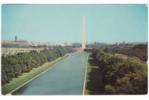 Reflecting Pool, Washington Monument, Washington DC, Vintage 1965 Postcard