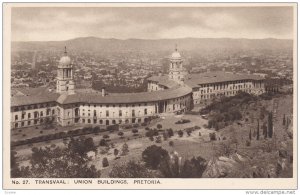 Transvaal: Union Buildings, PRETORIA, South Africa, 10-20s