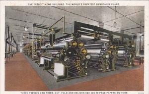 Printing Presses The Detroit News Building Detroit Michigan