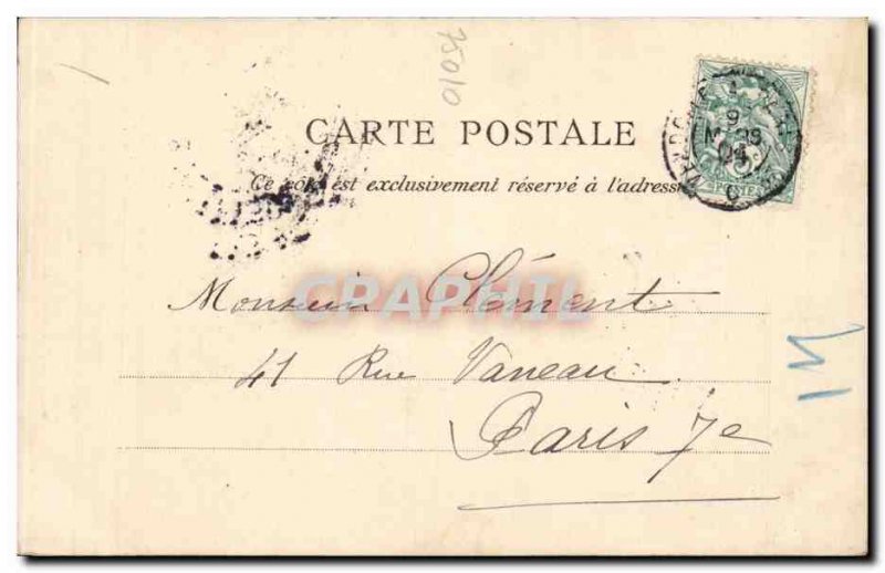 Old Postcard Paris church Saint Laurent