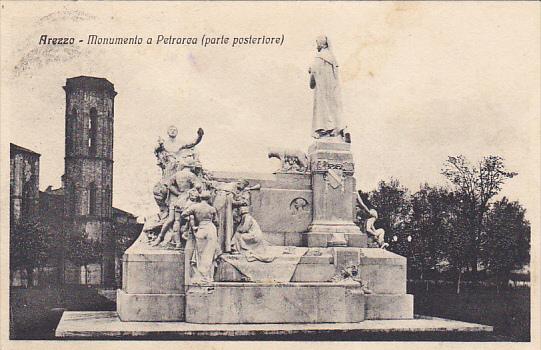 Italy Arezzo Monumento a Petrarea Europe Italy Toscana