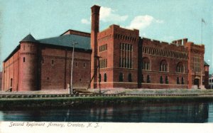 Vintage Postcard Second Regiment Building Landmark Armory Trenton New Jersey NJ