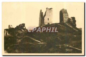 Old Postcard Crozant Creuse ruins of the castle