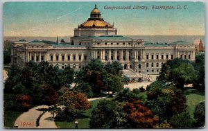 Washington DC 1913 Postcard Congressional Library