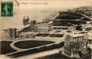 CPA DIEPPE La plage et le Casino (416347)