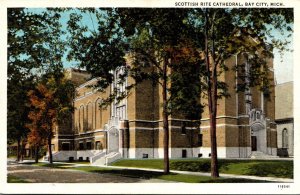 Michigan Bay City Scottish Rite Cathedral Curteich