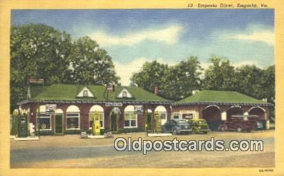 Emporia Diner, Emporia, Virginia, VA USA Hotel Postcard Motel Post Card Old V...