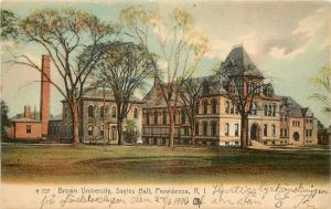 1906 Chromolithograph Postcard Brown University, Sayles Hall Providence RI