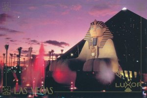 Las Vegas NV, Nevada - Sunset at Luxor Luxury Hotel and Casino