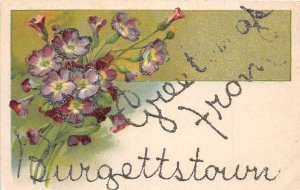 H34/ Burgettstown Pennsylvania Postcard c1910 Greetings from