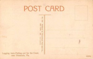 Pensacola Florida Logging Train Vintage Postcard AA44061