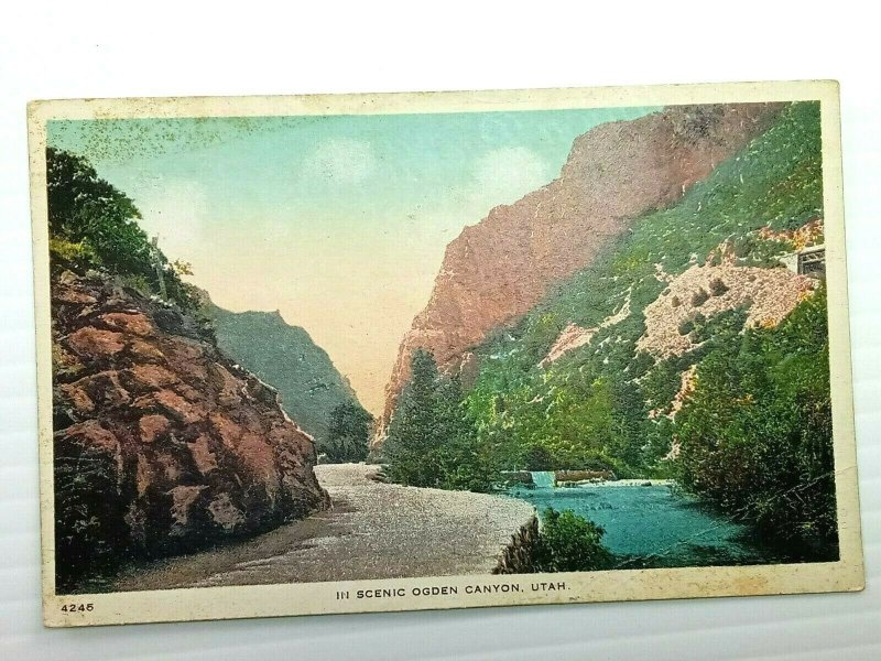 Vintage Postcard 1910's Scenic Ogden Canyon Utah UT