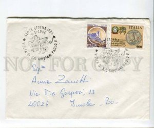 290377 ITALY 1986 Cesena Pope visit Giovanni Paolo II real post COVER
