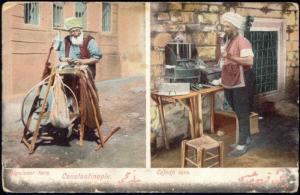 turkey CONSTANTINOPLE, Knife Grinder, Coffee Seller 10s