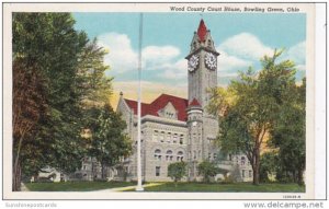 Ohio Bowling Green Wood County Court House Curteich
