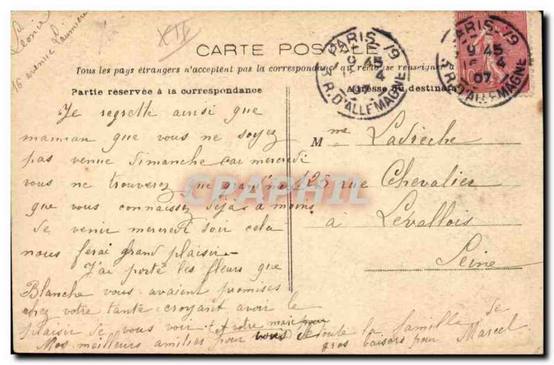 Old Postcard Paris Buttes Chaumont Lake Circular Road