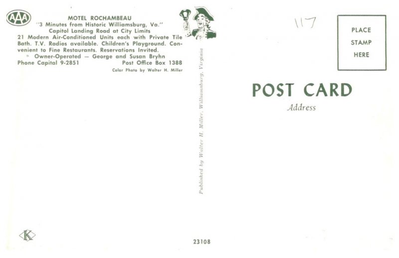 Virginia Williamsburg , Motel Rochambeau