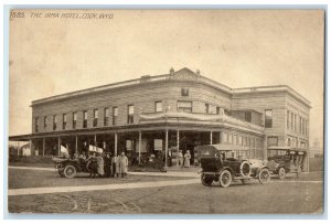 c1940's The Irma Hotel Exterior Roadside Cody Wyoming WY Unposted Cars  Postcard