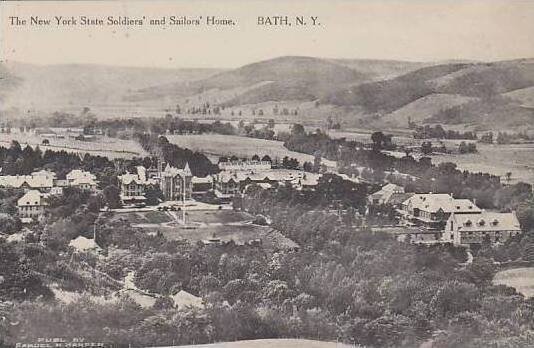 New York Bath The New York State Soldiers Home Albertype
