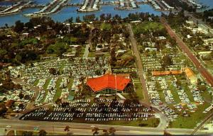 Florida St Petersburg Pasadena Community Church Aerial View Sunday Morning