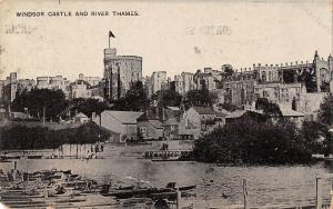 uk22770 river thames and windsor castle real photo uk