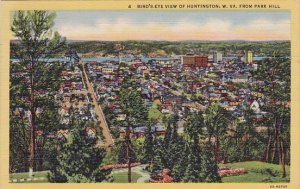 West Virginia Huntington Bird's Eye View Of Huntington From Park Hill 1948