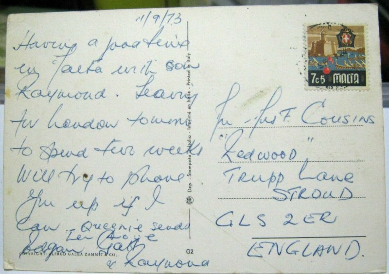 Malta Maltese Cab Karozzin - posted 1973