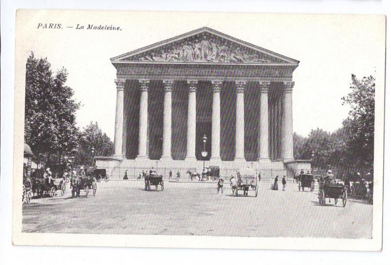 Paris La Madeleine Catholic Church ca 1910 France