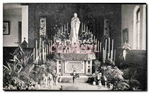 Mount St MAry & # 39s College Old Postcard the lady altar