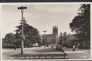 Warwickshire Postcard- Parish Church & New Pump Room, Royal Leamington Spa A7423