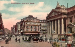 Belgium Brussels Place de la Bourse 1911