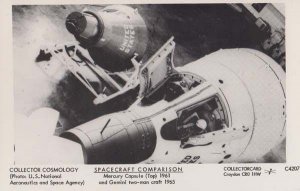 Mercury Spacecraft Capsule 1961 Gemini Astronaut Docking Rare Photo Postcard