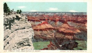 Vintage Postcard 1920's O'neill's Point Grand Canyon of Arizona National Park