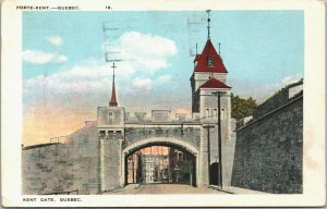 Canada Kent Gate Quebec Vintage Postcard 03.60
