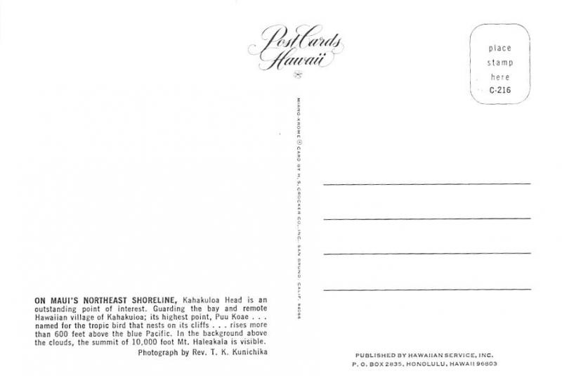 Kahkuloa Head - Maui, Hawaii