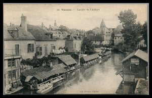 France  Vierzon Unused Vintage Postcard Les Lavoirs de L'abbaye Wash Day