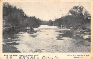Dam and Boat Landing, Bushkill Park Easton, Pennsylvania PA  