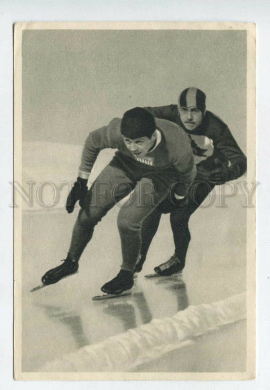 428092 SPORT Olympiade 1932 US SKATING Eddie Shea Sammelwerk Tobacco ADVERTISING