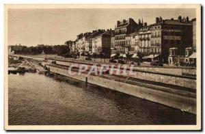 Macon - The Saone and the Quai Lamartine - Old Postcard