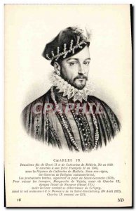 Old Postcard Charles IX