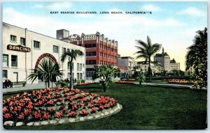 Postcard - East Seaside Boulevard, Long Beach, California