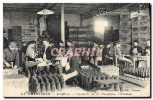 Old Postcard Folklore Harvest Vine Epernay Champagne Labor champagne L & # 39...