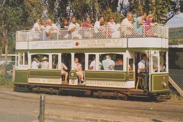 Beaton & District Tram Bus Tramway Company Colyton to Seaton Route Postcard