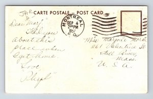 Montreal Pharmacy Drug Store Medical Canada Cancel 1937 WOB Vintage Postcard 