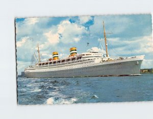 Postcard S. S. Nieuw Amsterdam of the Holland America Line