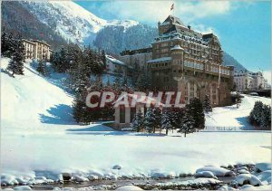 Postcard Modern und Schlosshotel Parkhotel Club Meditearranee Pontresina